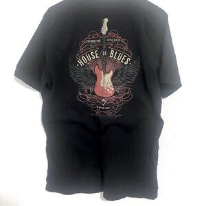 House of Blues Las Vegas The House That Music Built Mens Large Short Sleeve
